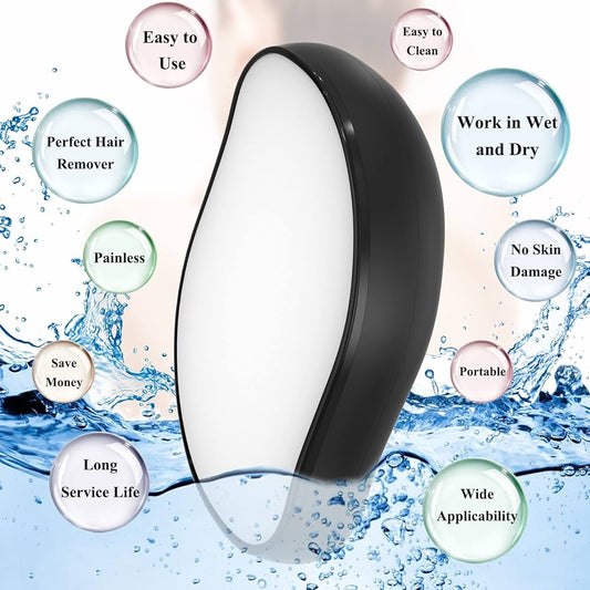 Crystal Hair Eraser, Portable Magic Hair Remover for Arms Legs Back, Painless Hair Removal for Women Apply to Any Part of the Body