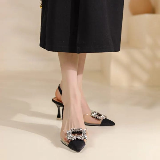 Zara transparent kitten heel